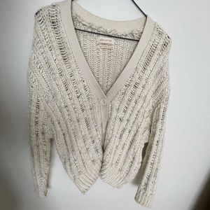 UO cream cardigan